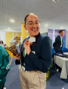 Sophie Nash, from Rossendale Hospice opened her prize draw envelope to discover she won a half price membership